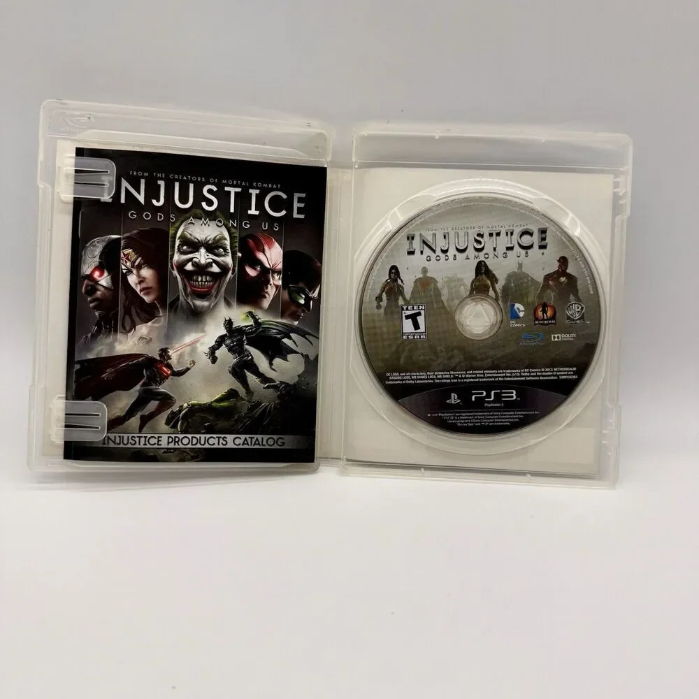 Injustice‎ Gods Among Us Playstation 3 PS3 Game Case Manual Tested